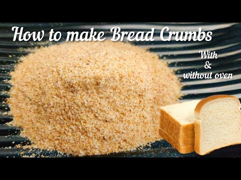 How to make Bread crumbs at home, Easy Bread crumbs in Hindi, Bread crumbs with or without oven/otg
