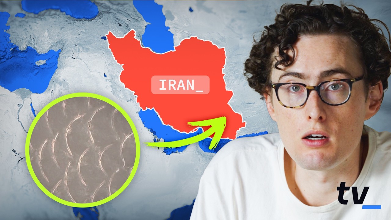 Who made these markings in the Iranian desert?