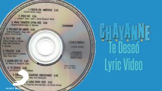 Chayanne - Te Deseo (Lyric Video)