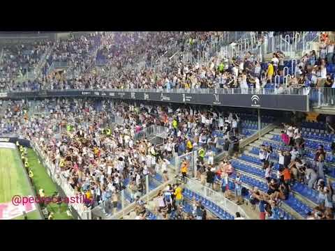 Malaga CF 2-0 Girona FC. Así celebró la afición del Málaga el segundo gol de Paulino en La Rodaleda.