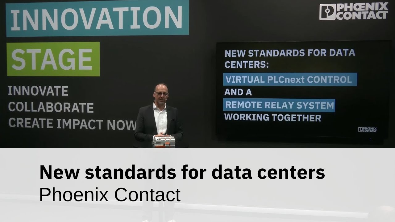 New standards for data centers: Virtual PLCnext Control and a remote relay system working together