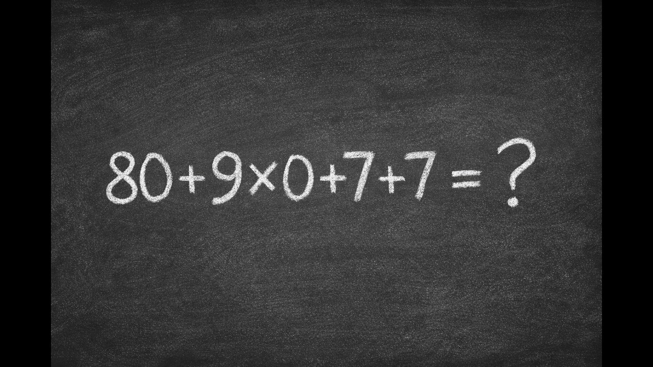 80+9×0+7+7=?