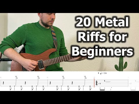 20 Metal Guitar Riffs for Beginners (with Tabs)