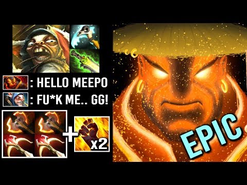 1 SHOT RIP MEEPO! EPIC Shit Ember 2x Battle Fury Delete Pro Meepo Ez Insane Gameplay WTF Dota 2