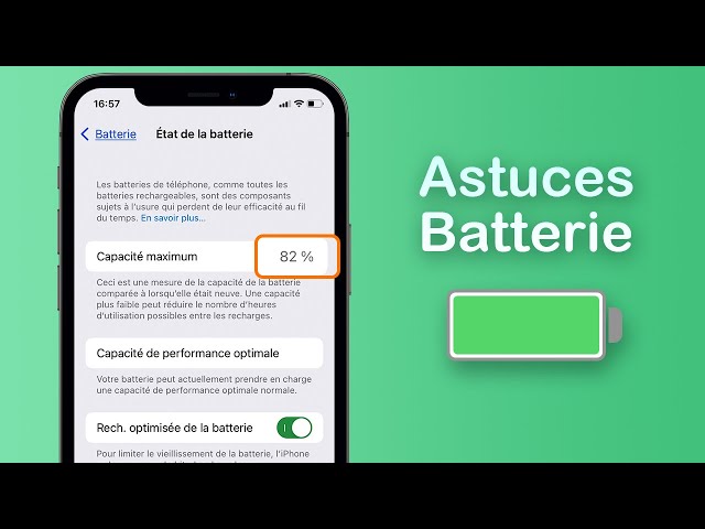 Astuce pour optimiser l'état de batterie d'iPhone