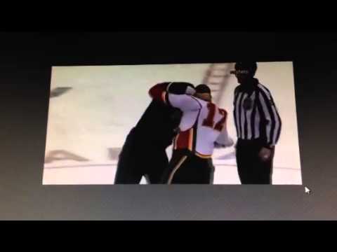 Jamie Benn vs Jarome Iginla Dec 29 2010