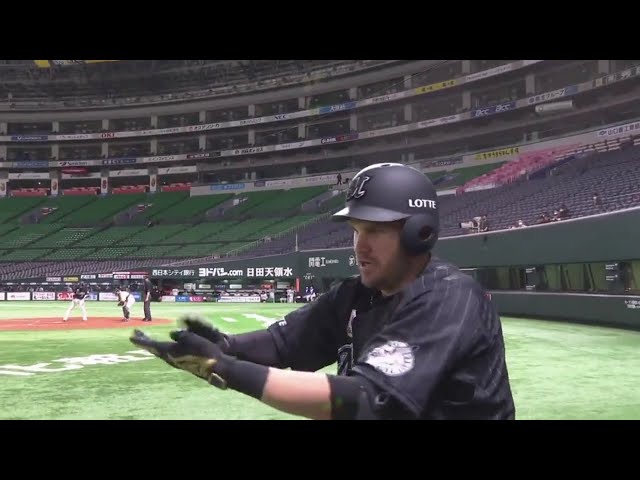 【練習試合】文句なしの一発!! マリーンズ・レアードの寿司を食べたのは… 2020/3/20 H-M（練習試合)