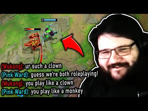 I beat Wukong so bad he calls me a "Clown" in all chat... (PINK WARD DOES IT AGAIN)