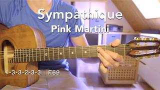 Sympathique - je ne veux pas travailler - chord lesson with tab - gypsy style -