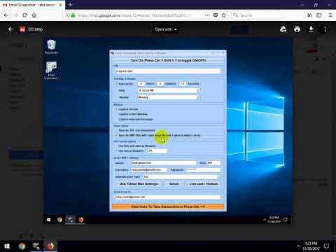 Email Screenshot Automatically Software