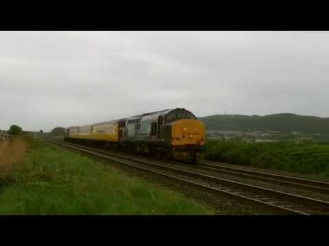Prestatyn 8.5.2014 - DRS Class 37 37409 37402 on test train