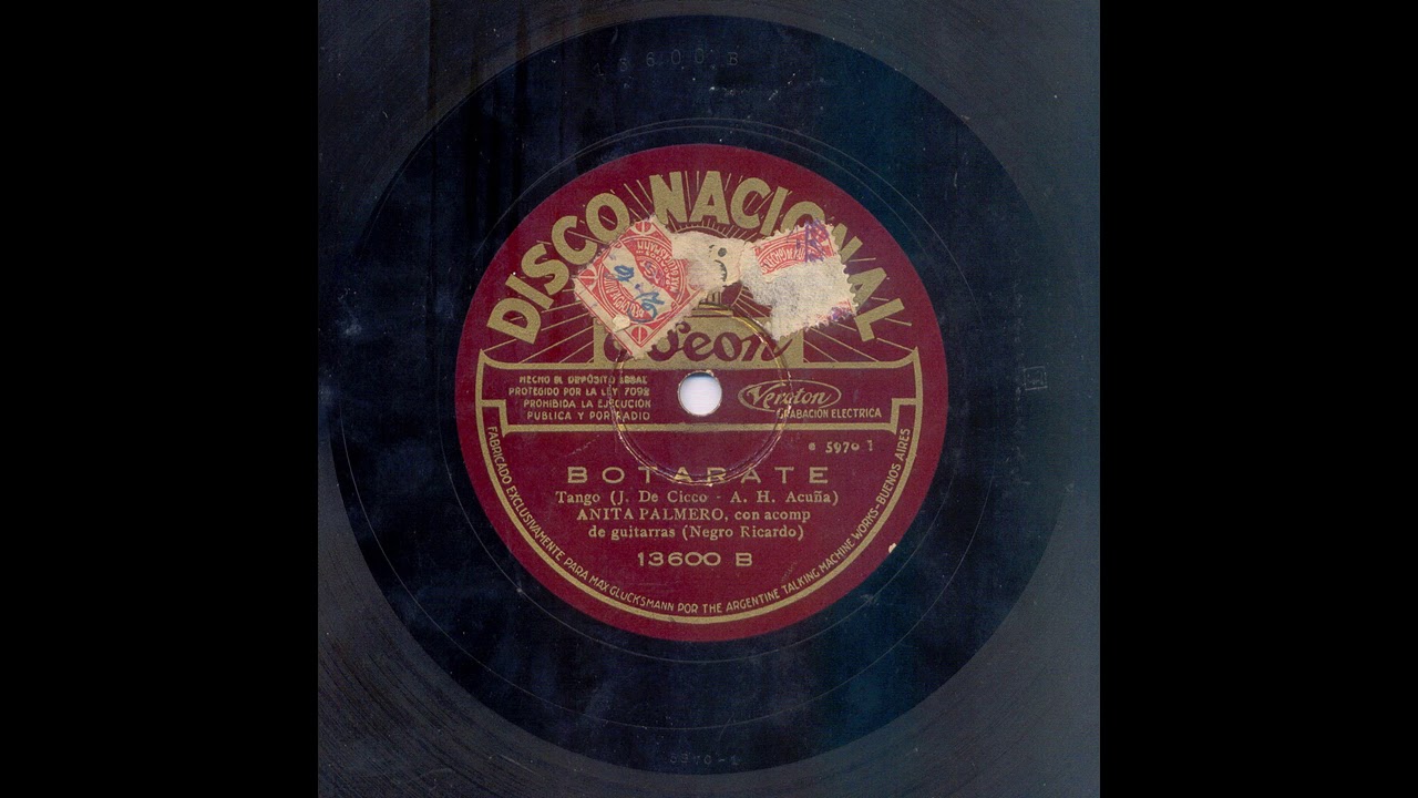 Botarate  - Anita Palmero (guit Ricardo 1-10-1930)