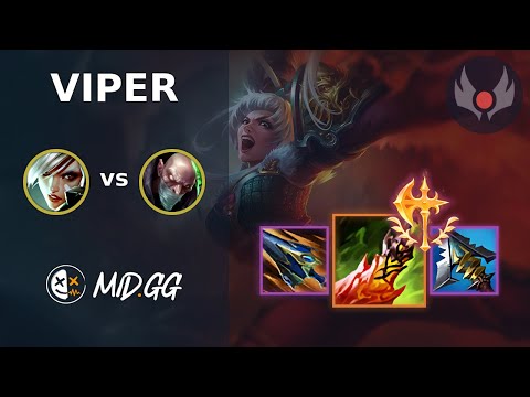 MID.GG: [ Viper ] Riven TOP vs Singed | NA GRANDMASTER | LOL Season 2025
