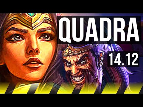 SIVIR & Braum vs DRAVEN & Poppy (ADC) | Quadra, Dominating | VN Challenger | 14.12