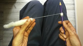 How To Spin Cotton Yarn Using a Pencil - Tutorial #2