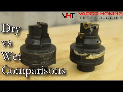 Dry vs Wet Blast Comparisons: Removing black oxide coating - Vapor Honing Technologies