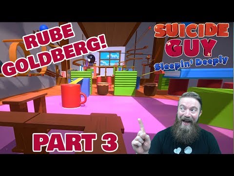 RUBE GOLDBERG MACHINE! | Suicide Guy: Sleepin' Deeply - Part 3 (Level 2)
