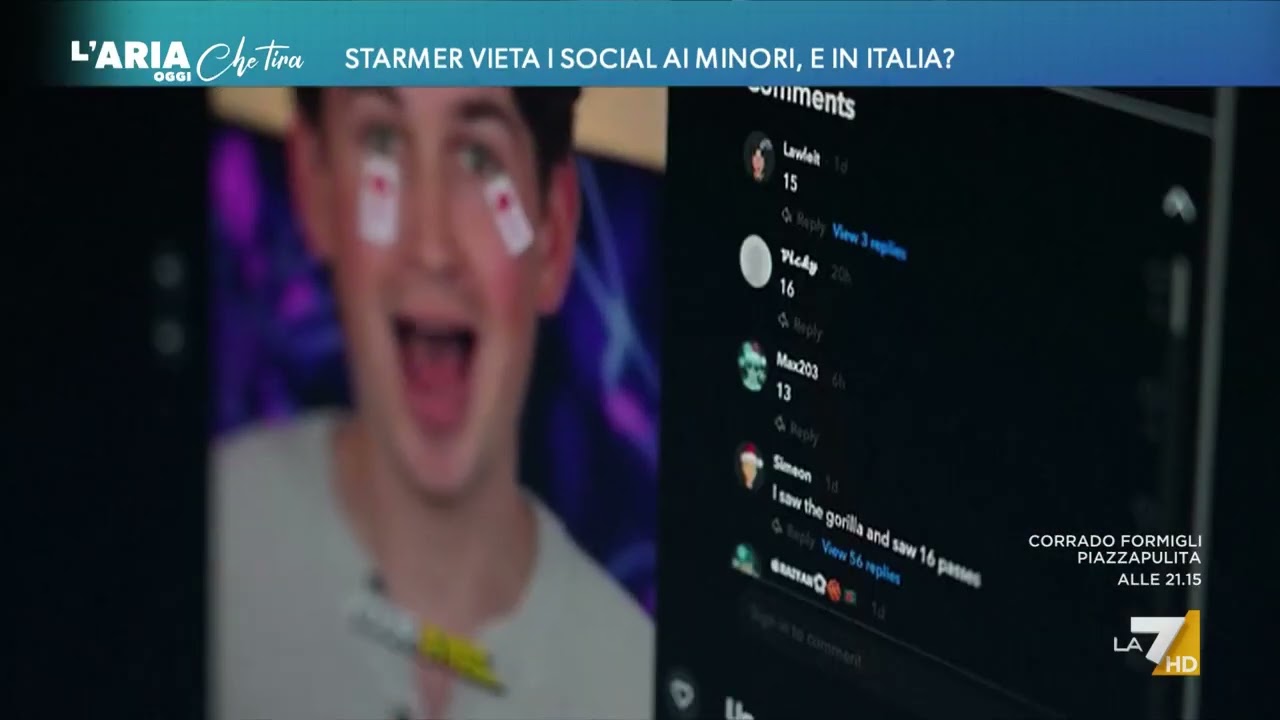 Starmer vieta i social ai minori, e in Italia?