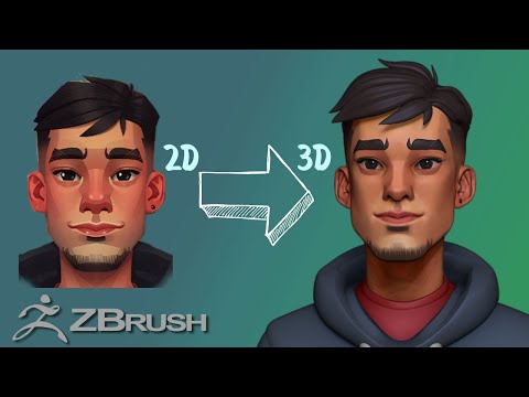 Sculpting a Stylized Character from concept by Meybis Ruiz Cruz (Zbrush)