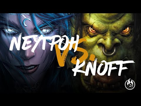 Fight Night: Neytpoh (Night Elf) vs. KnOfF (Orc) w/Grubby & Kendric - Warcraft 3 Gameplay