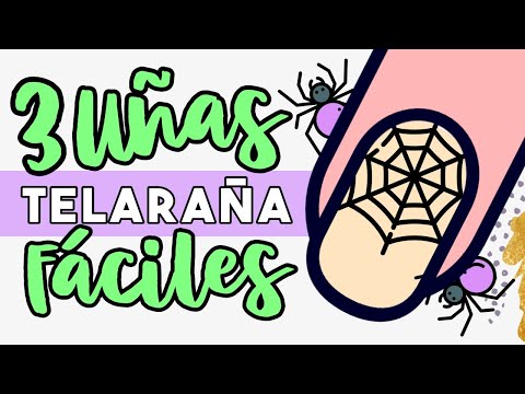 COMO PINTAR TELARAÑAS 🕷 3 MANICURAS 🕸
