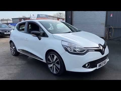 2013 13 RENAULT CLIO 0.9 DYNAMIQUE S MEDIANAV ENERGY TCE S/S 5 DOOR WHITE LOW TAX