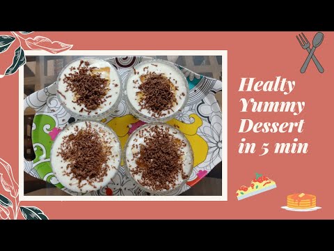 Dessert Recipe in 5 min !! Fruity Choco Curd with Honey !! Miss Shreyashi Bhowmick
