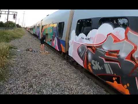 @SMOENOVA I paint my FIRST TRAIN GRAFFITI Fragment