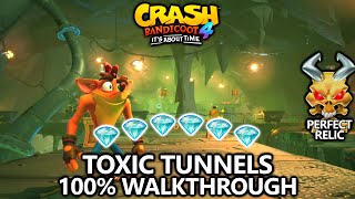 Crash Bandicoot 4 - 100% Walkthrough - Toxic Tunne