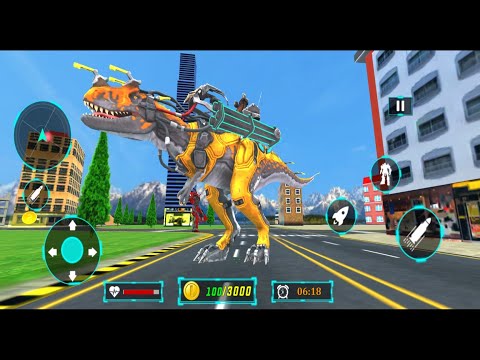Dino Robot Car Game * Flying Robot Transforming * Android Gameplay