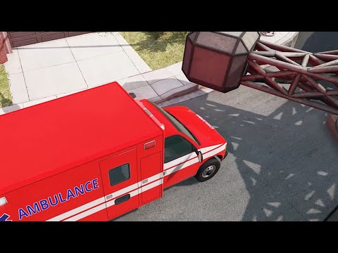 Cars vs Large Spinner – BeamNG.Drive