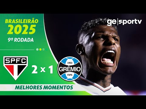 Gols e lances de São Paulo x Grêmio