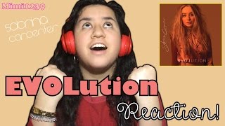 REACTING TO THE EVOLution ALBUM! (plz share w/ Sabrina Carpenter)