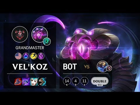 Vel'Koz Bot vs Ezreal - NA Grandmaster Patch 10.10