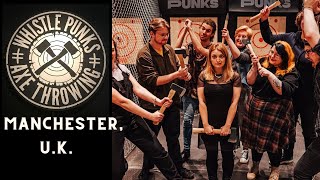 Whistle Punks Axe Throwing, Game Night 1080p HD, Manchester UK