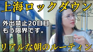 上海ロックダウン｜リアルな朝のルーティン｜外出禁止20日目｜国際カップル｜海外でフリーランス　#上海ロックダウン #上海在住 #朝のルーティン