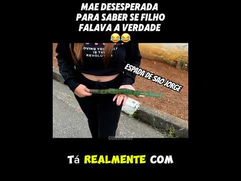 IMPOSSÍVEL NAO RIR 😂 mae pede ajuda para saber se filho falava a verdade