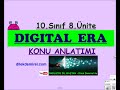 10. Sınıf  İngilizce Dersi  Digital Era 8. Ünite konu anlatımı ve etkinlikler videosu. Gramer bilgisi, kelime, etkinlikler. Abone olup, bildirimleri açın ki yeni videoları ... konu anlatım videosunu izle