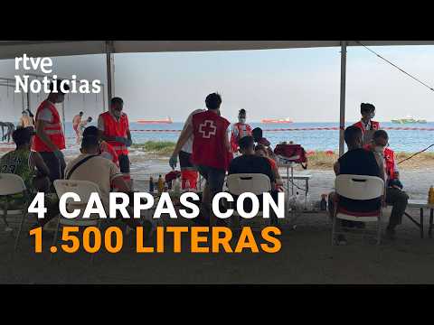 Crisis Migratoria Ceuta | Comienzan a instalarse los nuevos espacios de acogida para migrantes |RTVE