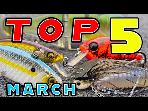 Top 5 Baits For March Bass Fishing!