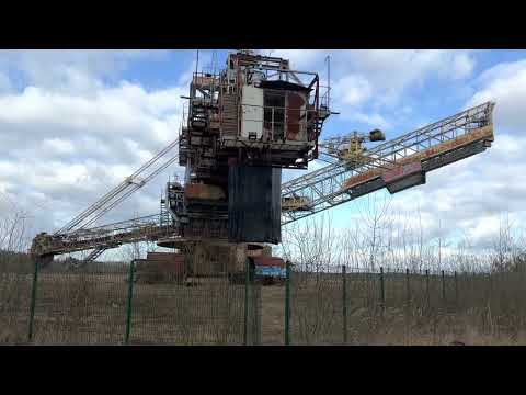 Verlassener alter Tagebaubagger gefunden