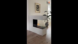 The Best Way to Divide Your Space - With Bio Fireplace! Cozy & Modern Room Divider Fireplace