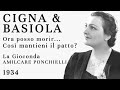 LIVE: Gina Cigna & Mario Basiola - Così mantieni il patto [La Gioconda] - 1934