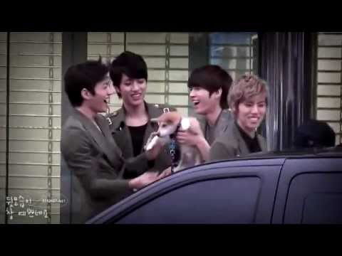 111106 [fancam] MyungSoo˙DongWoo˙WooHyun˙SungYeol with puppy Nurongie