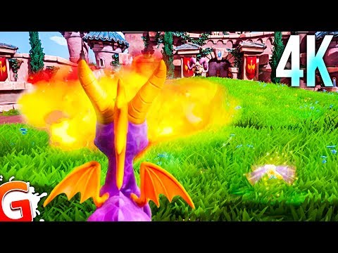 [4K] Spyro: Reignited Trilogy PS4 Pro Gameplay (New Dragons, Toasty)