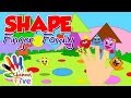 SHAPE Finger Family Nursery Rhyme For Children