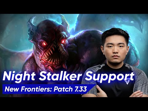 Sneyking New Meta Night Stalker Support | Dota 2 Patch 7.33