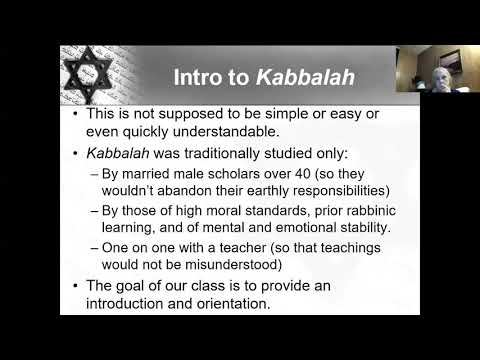 Introduction to Kabbalah #1