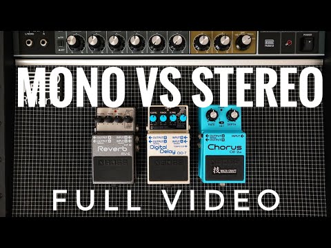 Mono VS Stereo with Roland JC-40 and Boss Pedals - FULL VIDEO (No talking)