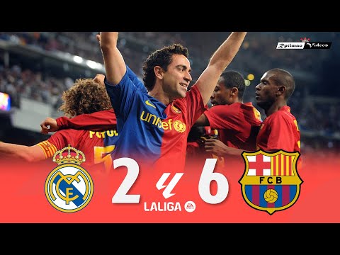 Real Madrid 2 x 6 Barcelona ● La Liga 08/09 Extended Goals & Highlights HD